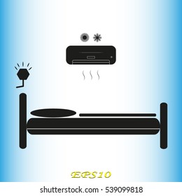 bed rest, vector illustration EPS 10