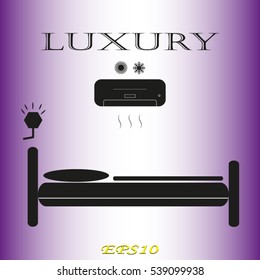 bed rest, vector illustration EPS 10