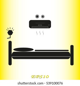 bed rest, vector illustration EPS 10