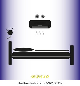 bed rest, vector illustration EPS 10