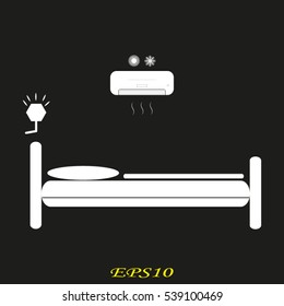 bed rest, vector illustration EPS 10