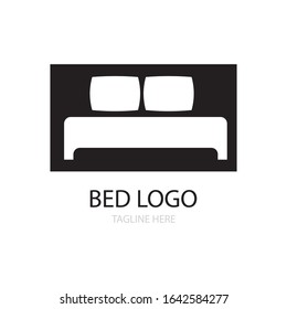 BED ROOM ICON LOGO VECTOR