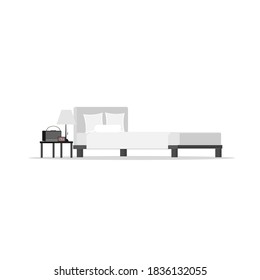 The bed room  white in color. 