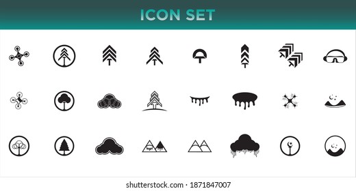 Bed set icon vector graphic of template illustration  eps 10