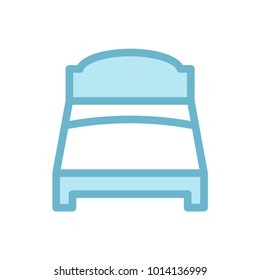 bed shady blue icon