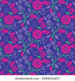 bed sheet texture seamless floral pattern for print on demand fabric and home textiles