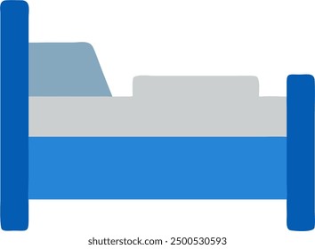 Bed simple design, basic vector. 
