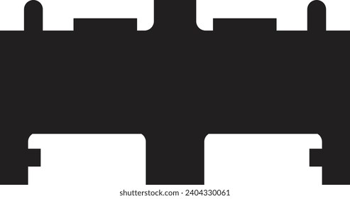 Bed single vector line icon
