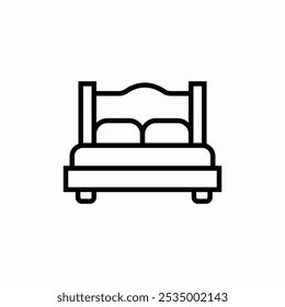 bed sleep icon sign vector