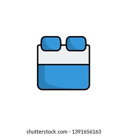 bed sleep  icon vector illustration