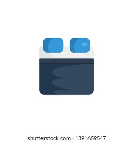 bed, sleep icon vector illustration on white background