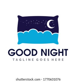 Bed and Sleep Logo Design Vector