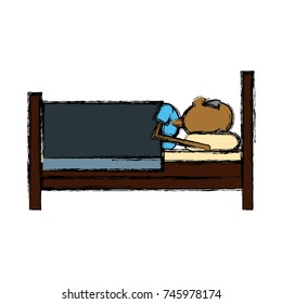 Bed sleep symbol