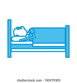 Bed sleep symbol