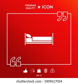 Bed symbol icon