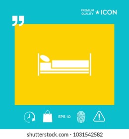 Bed symbol icon