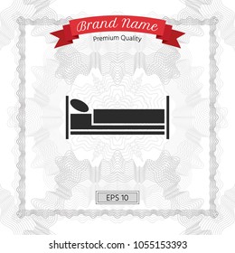 Bed symbol icon