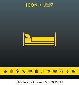 Bed symbol icon