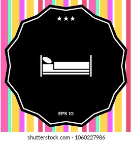 Bed symbol icon Bed symbol icon