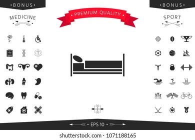 Bed symbol icon