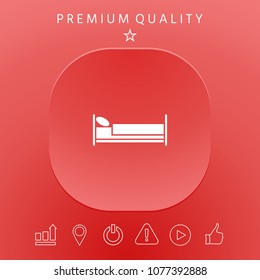 Bed symbol icon