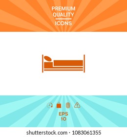 Bed symbol icon