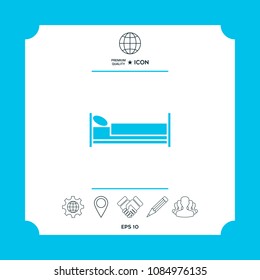 Bed symbol icon