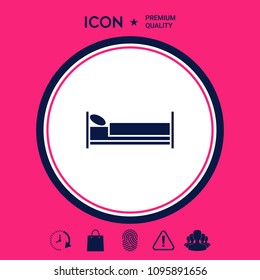 Bed symbol icon