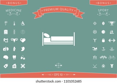 Bed symbol icon