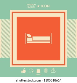 Bed symbol icon