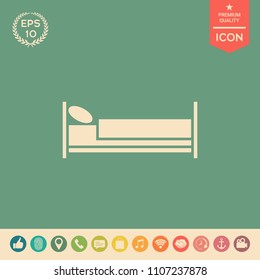 Bed symbol icon