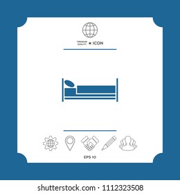 Bed symbol icon