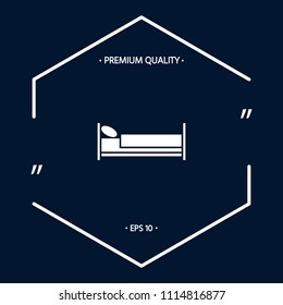 Bed symbol icon