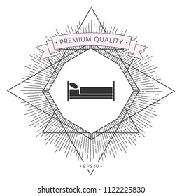 Bed symbol icon
