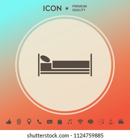 Bed symbol icon
