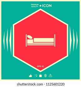 Bed symbol icon