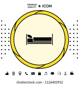 Bed symbol icon