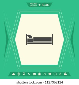 Bed symbol icon