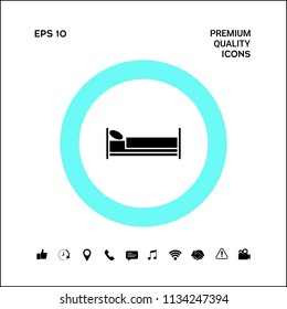 Bed symbol icon