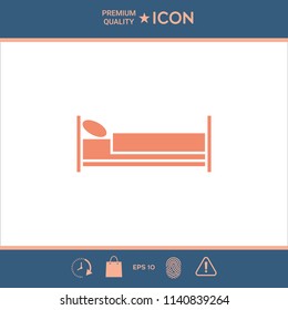 Bed symbol icon