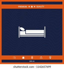 Bed symbol icon