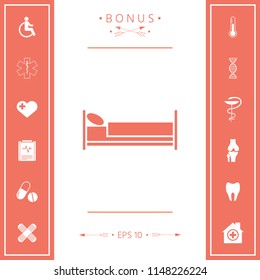 Bed symbol icon