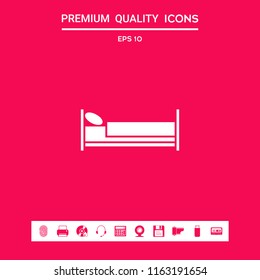 Bed symbol icon