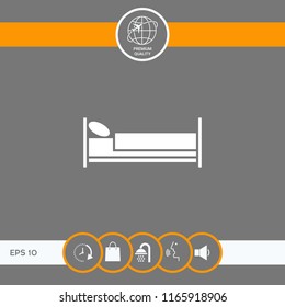 Bed symbol icon