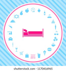Bed symbol icon