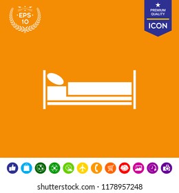 Bed symbol icon
