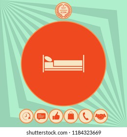 Bed symbol icon