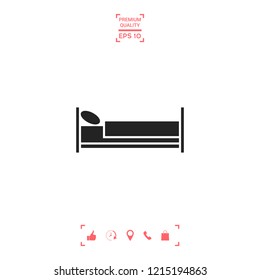 Bed symbol icon