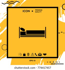 Bed symbol icon