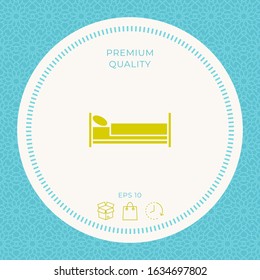 Bed symbol icon. Graphic elements for your design